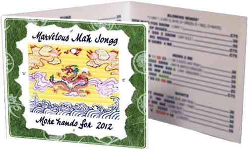 2012 Marvelous Mah Jongg Year of the Dragon Card