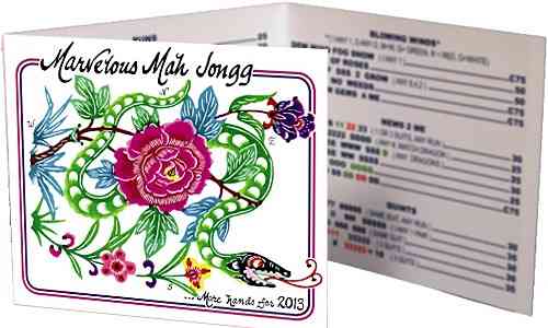 2013 Marvelous Mah Jongg Year of the Snake Card